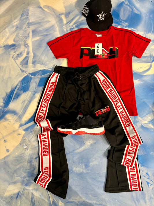 3D STACKED JOGGERS